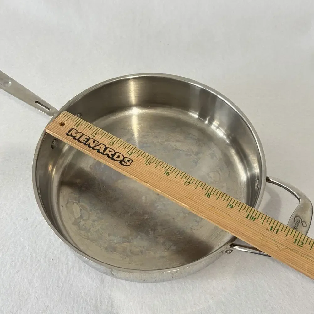 Emeril 3 Qt Sauté Fry Pan Copper Bottom Cooking Sauté Heavy Duty Professional ￼￼